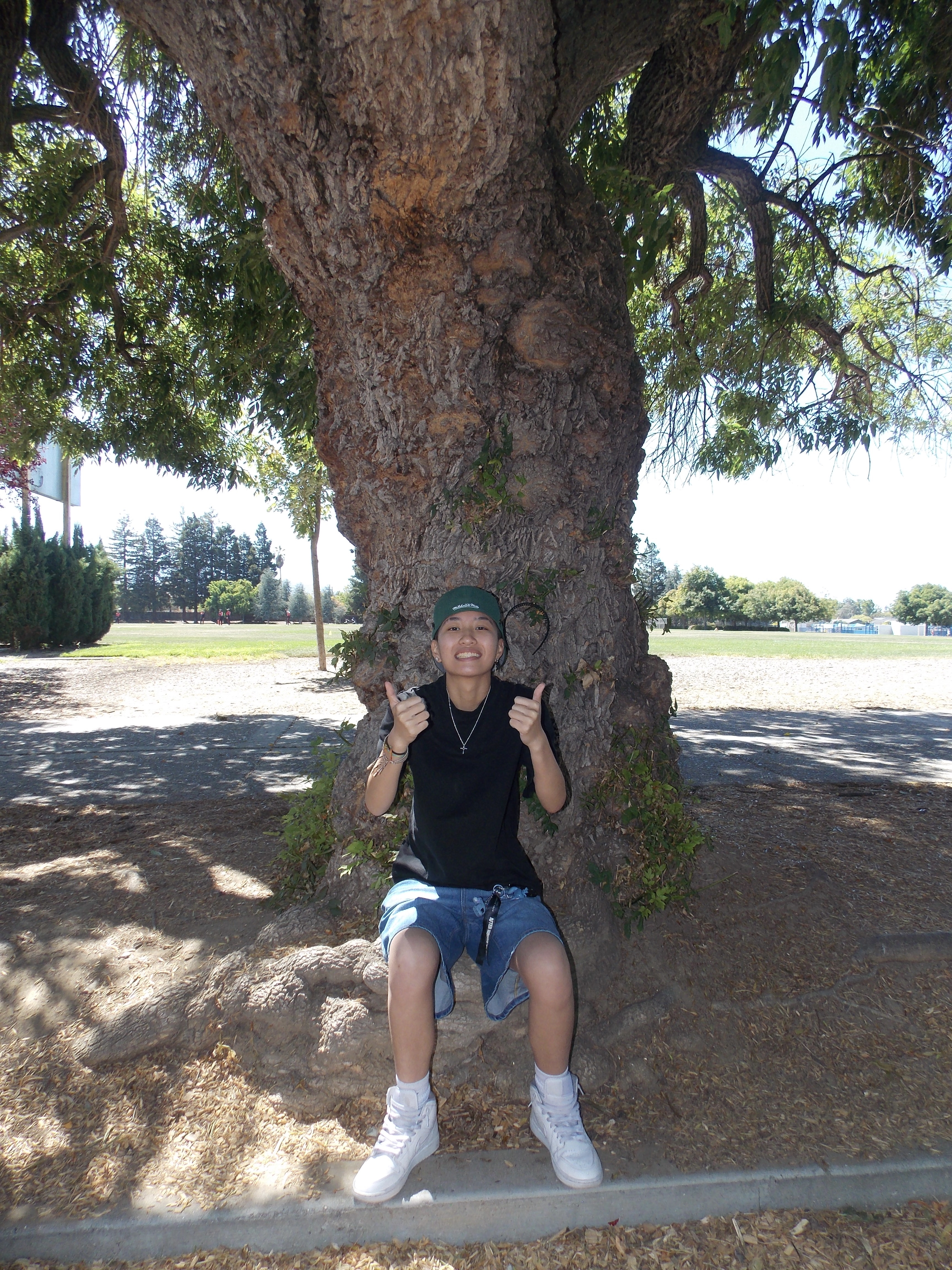 Kaelin Chan outdoors